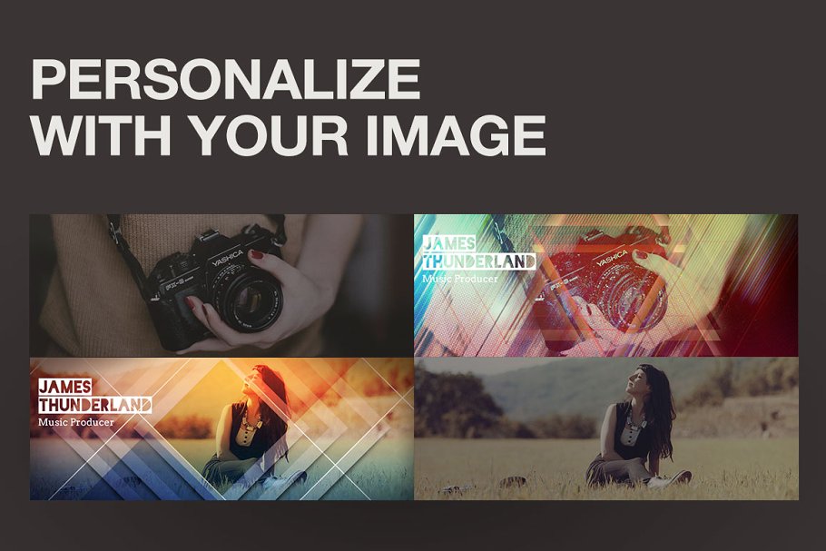 5款现代Facebook时间轴封面模板素材库精选 5 Modern Facebook Timeline Covers插图(1)