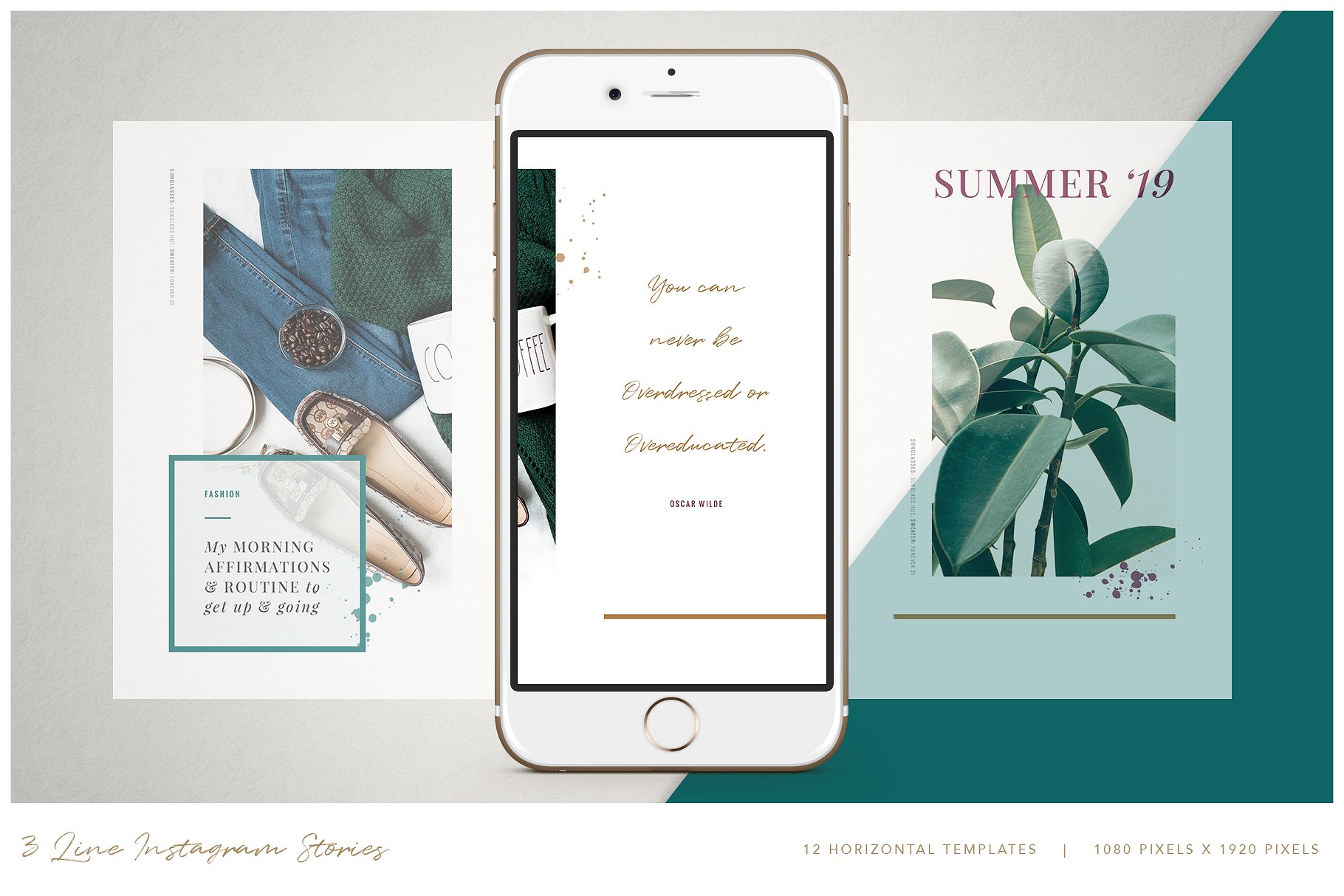 时尚典雅Ins故事&文章贴图模板素材库精选 THE GRID | Instagram Posts Layout插图(12)