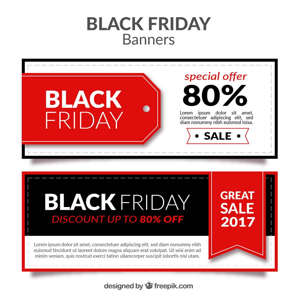 第四弹:30+黑色星期五促销广告物料素材 Black Friday Sales Graphics插图(35)