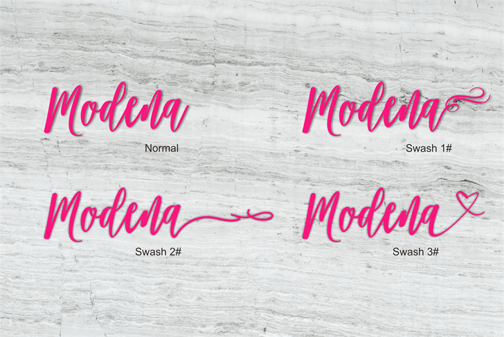 Modena font插图1