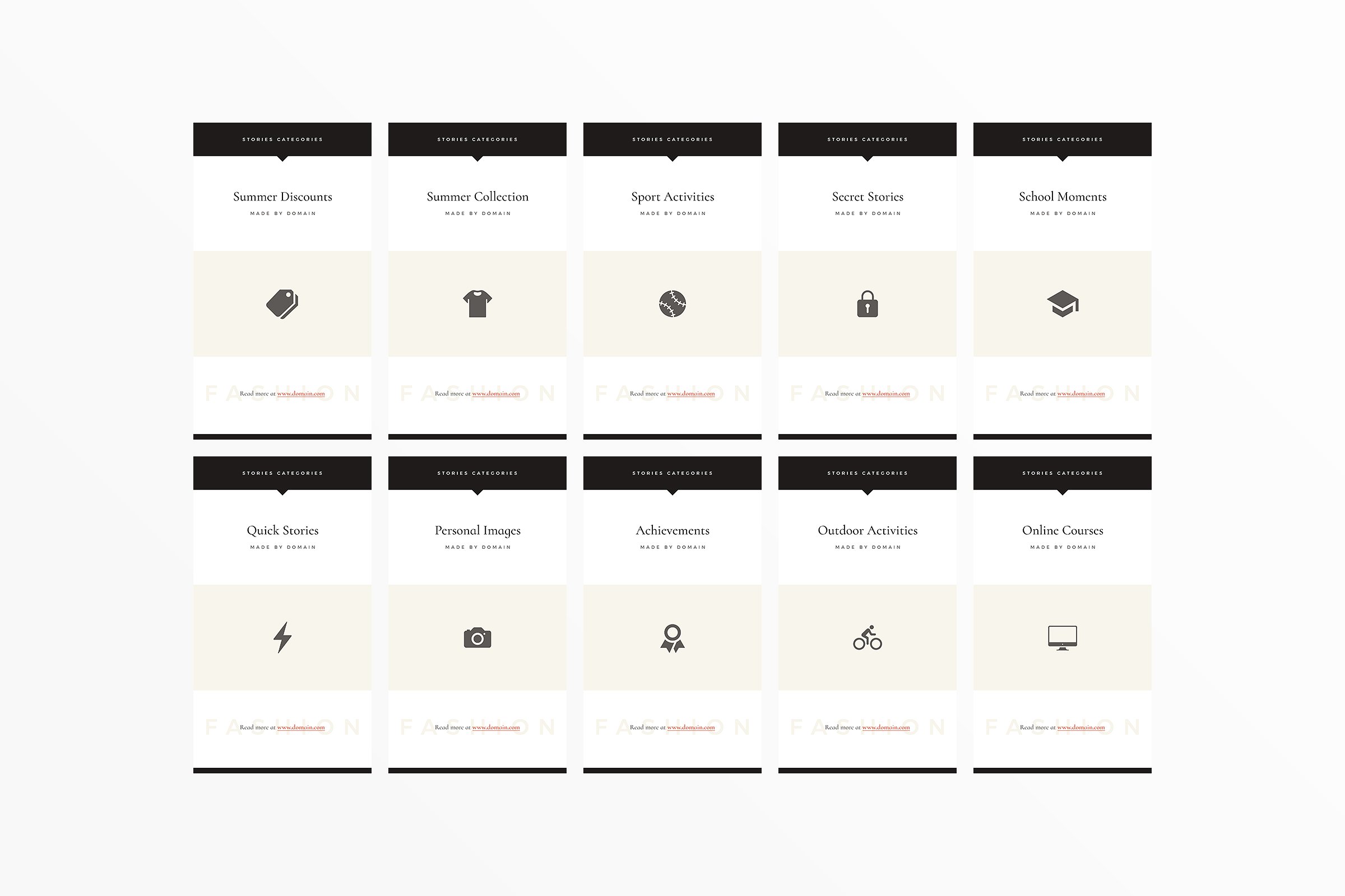 Ins社交电商热点贴图模板素材库精选 San Francisco Instagram Highlights插图(12)