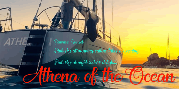Athena of the Ocean font插图 Athena of the Ocean font插图