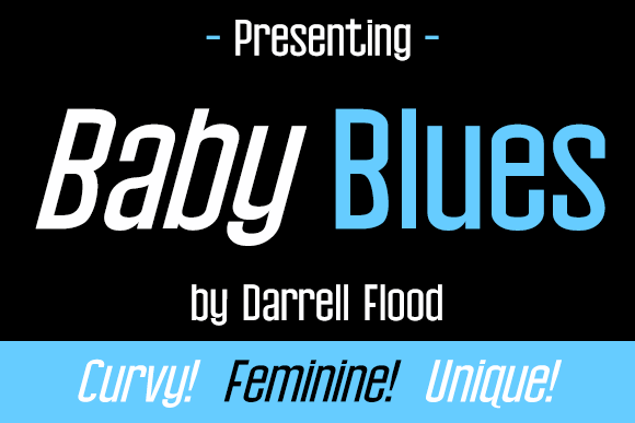 Baby Blues font插图 Baby Blues font插图