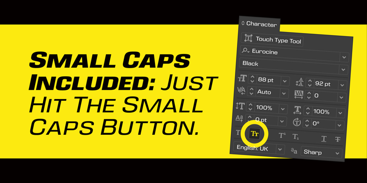 Eurocine Font Family插图3