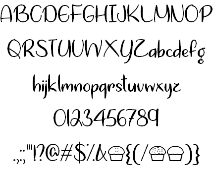 Lets Bake Muffins font插图1 Lets Bake Muffins font插图1