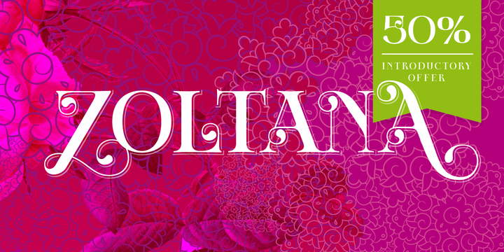 Zoltana Font插图