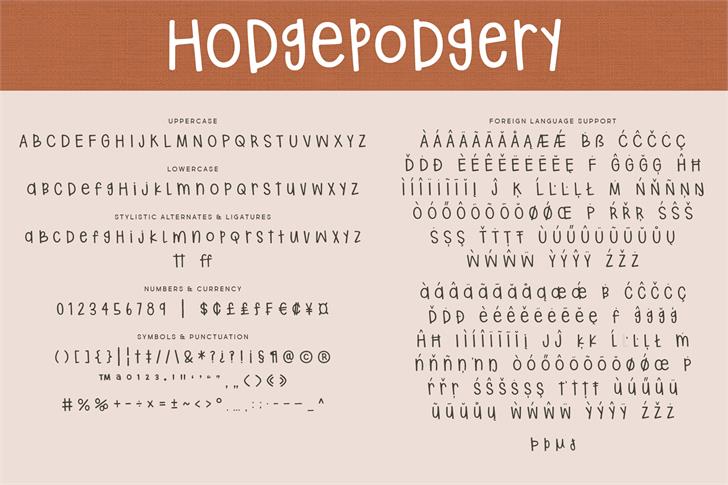 hodgepodgery font插图1 hodgepodgery font插图1