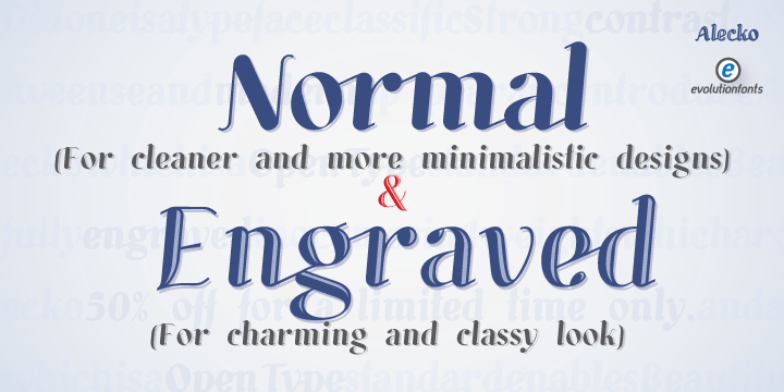 Alecko Font Family插图3