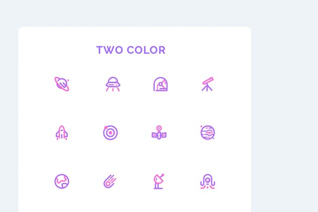 太空主题UI图标素材 UICON Galaxy Icons插图(2)