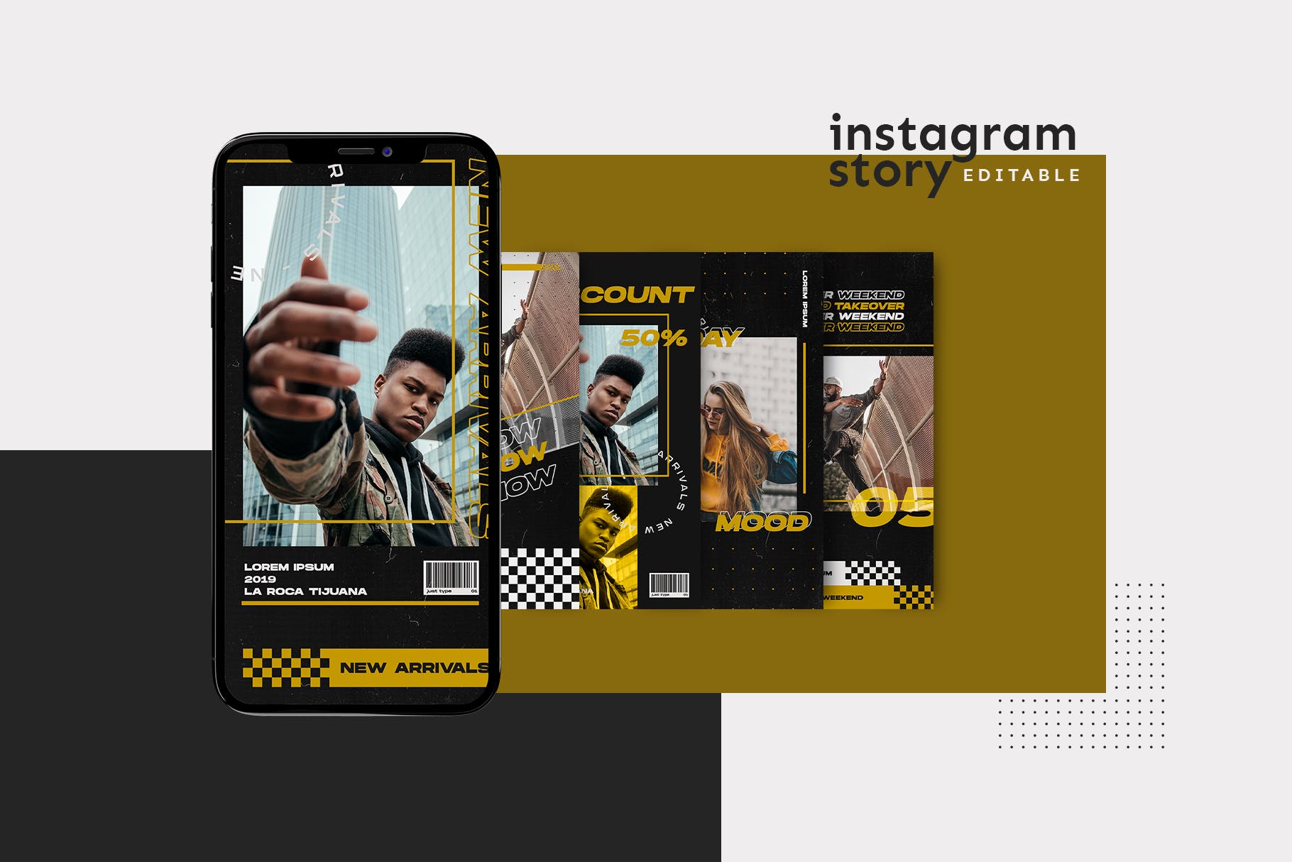 Instagram社交网站品牌故事推广设计模板素材库精选 Instagram Story Template插图(1)