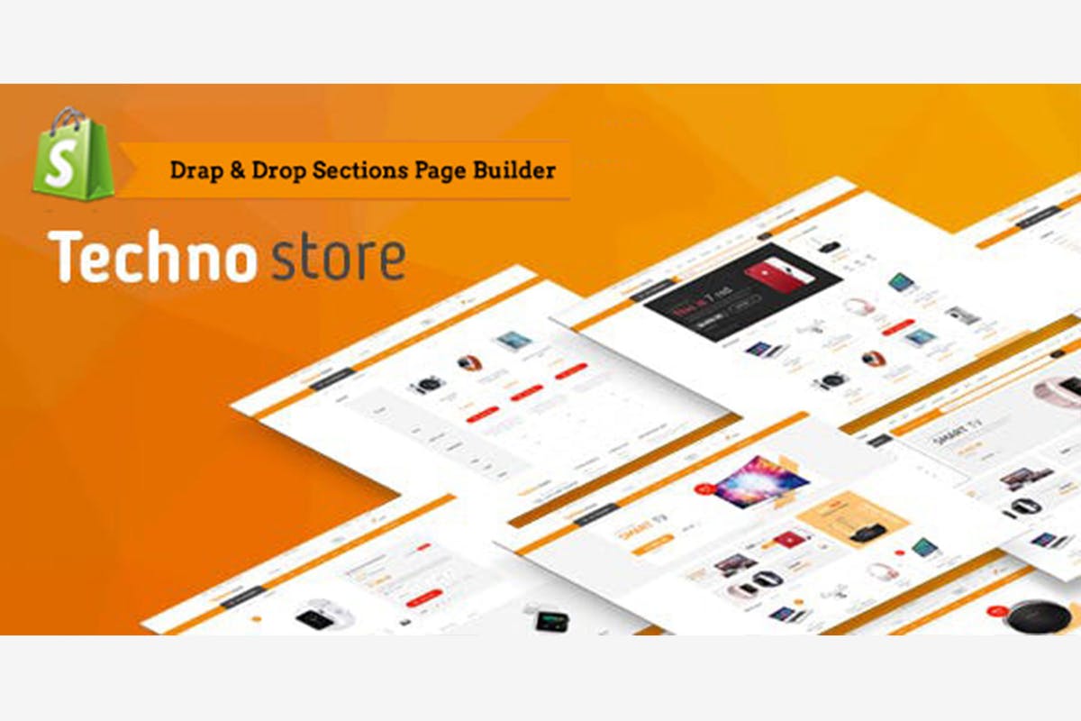 在线商店电商网站Shopify主题模板素材库精选 Techno Store – Electronic eCommerce Shopify Theme插图