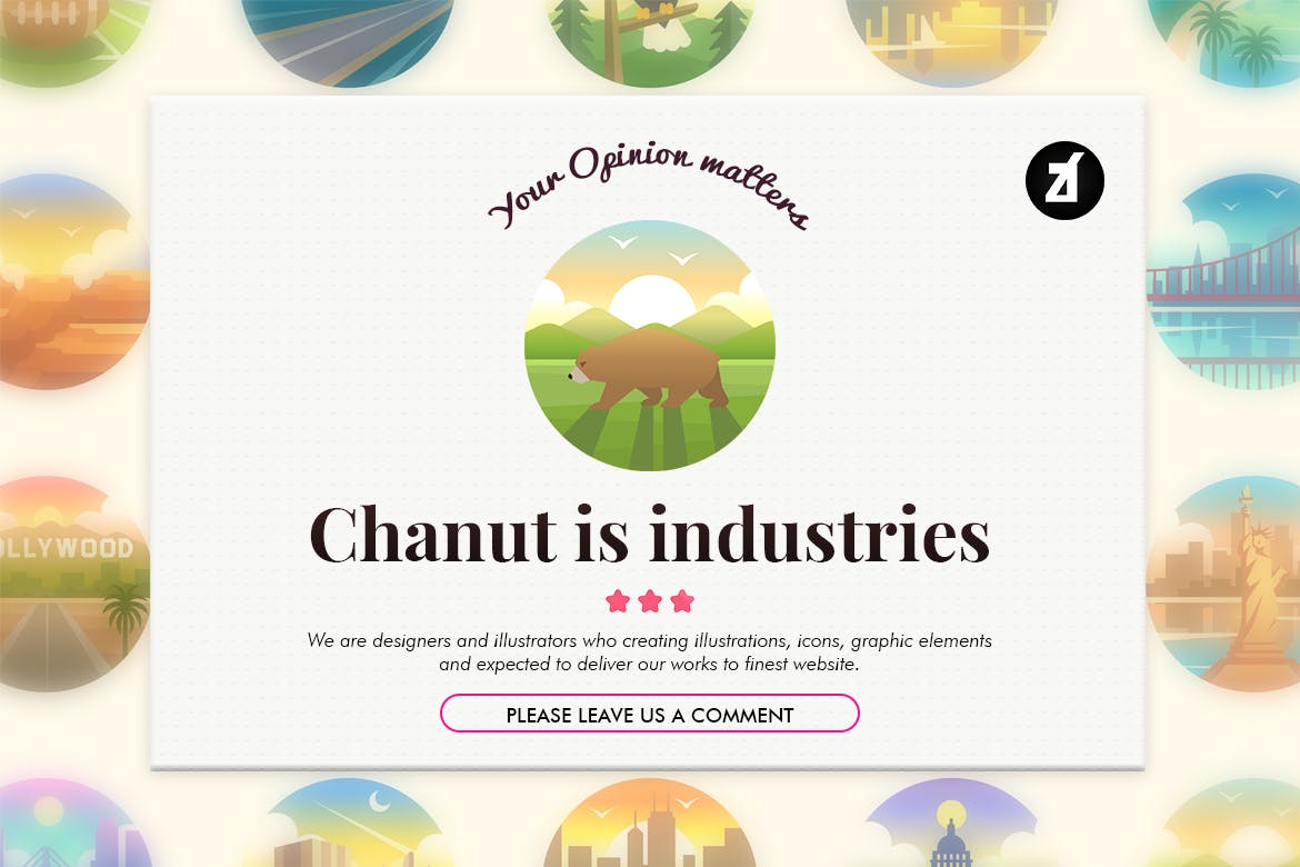 20枚美国旅游主题渐变色矢量圆形图标 20 America travel rounded gradient elements插图(2)