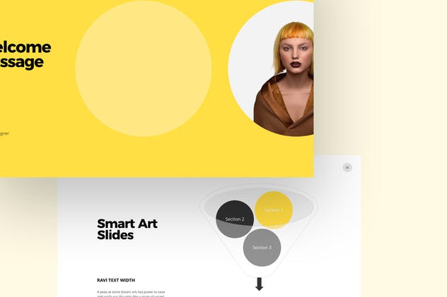 企业团队成员介绍/信息图表PPT幻灯片模板 RAVI Powerpoint Template插图(3)