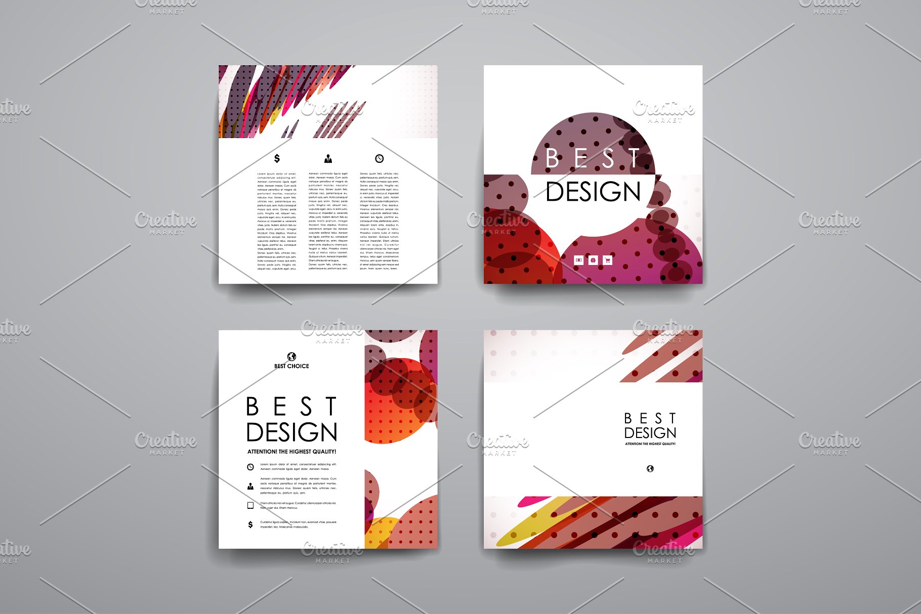 简约抽象样式标题&卡片模板 Beautiful Banners and Cards插图(3)