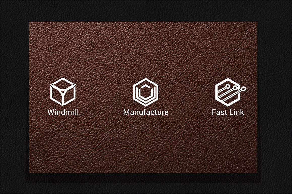 优雅、干净、专业的六边形标志设计下载[psd,ai,eps]插图(3)