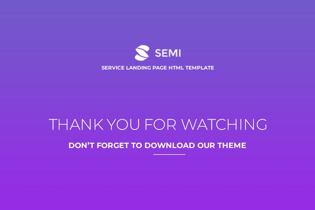 企业营销服务响应式网站HTML模板素材库精选 Semi – Service Landing Page HTML Template插图(3)