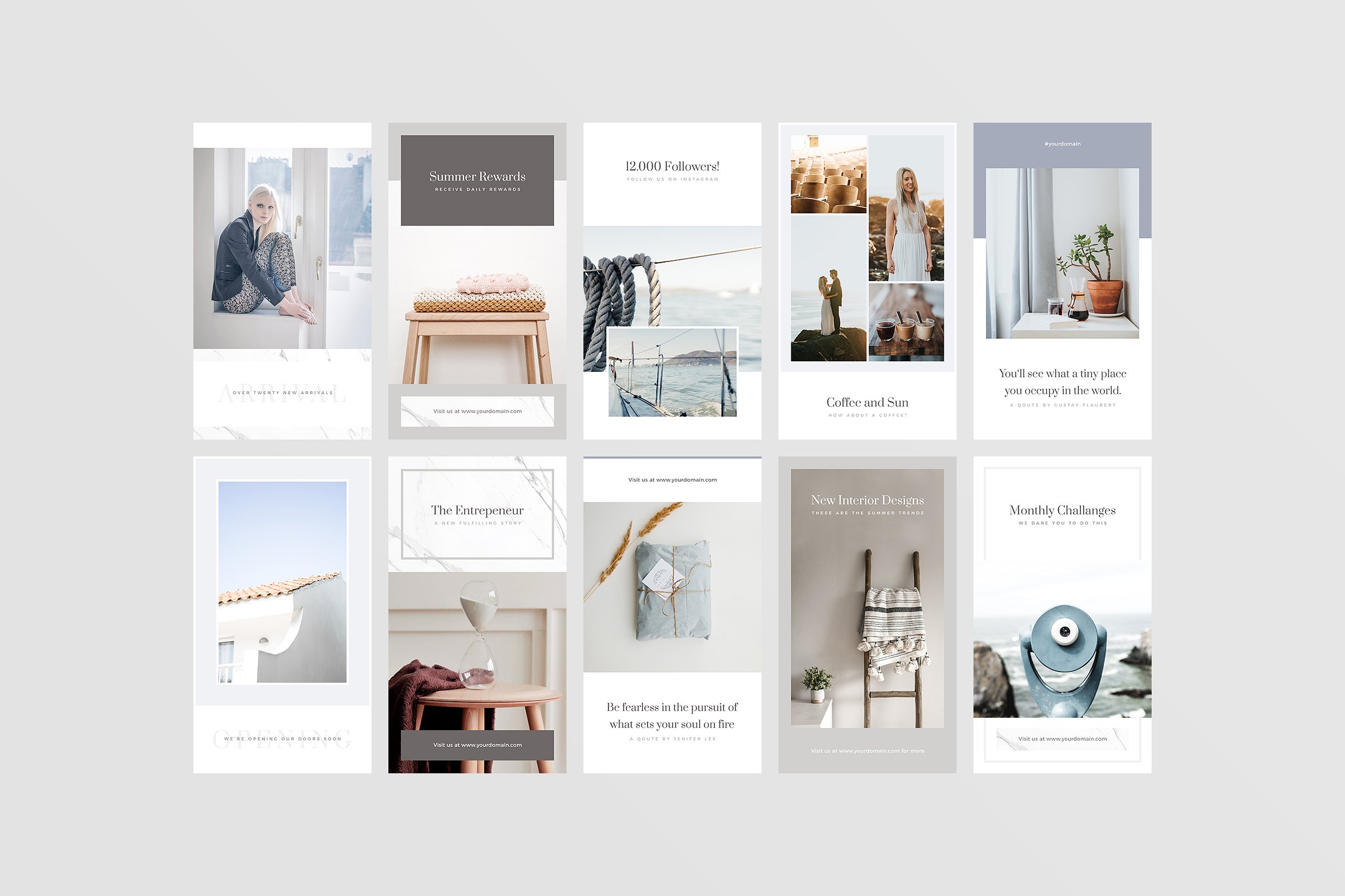极简主义Instagram社交媒体故事模板素材库精选 Vienna Instagram Stories插图(8)