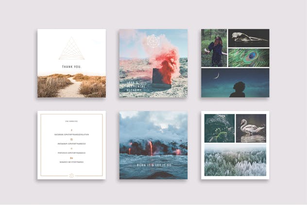 美丽多用途易用Pinterest模板素材库精选 LUMINA Pinterest Pack插图(7)