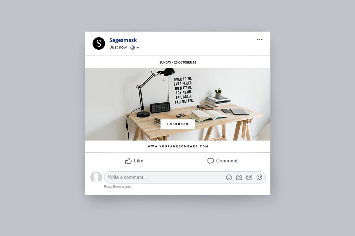 Facebook主页巨幅素材库精选广告模板v7 Facebook Ad Vol. 7插图(3)