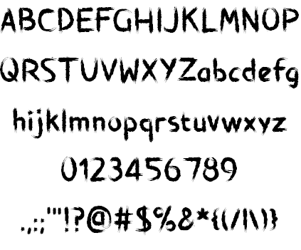 Brushstroke Horror font插图1 Brushstroke Horror font插图1