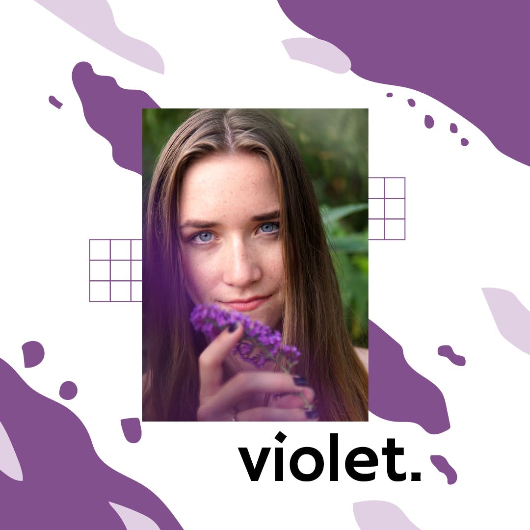 薰衣草配色社交媒体广告Banner图设计模板素材库精选 Lavender Social Media Banners插图(1)