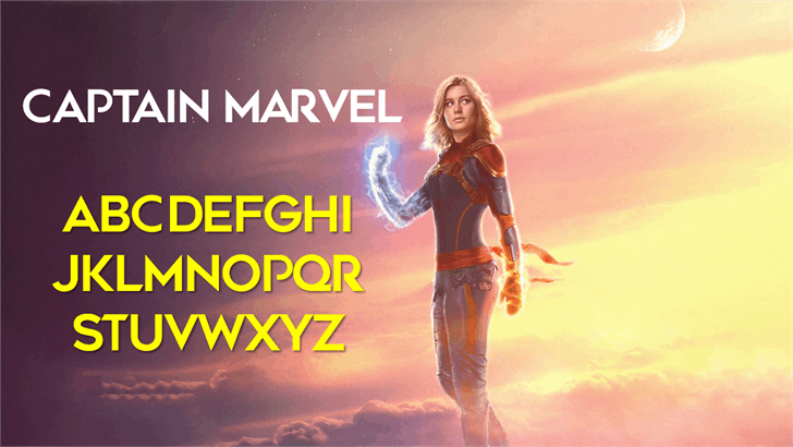 CaptainMarvel font插图