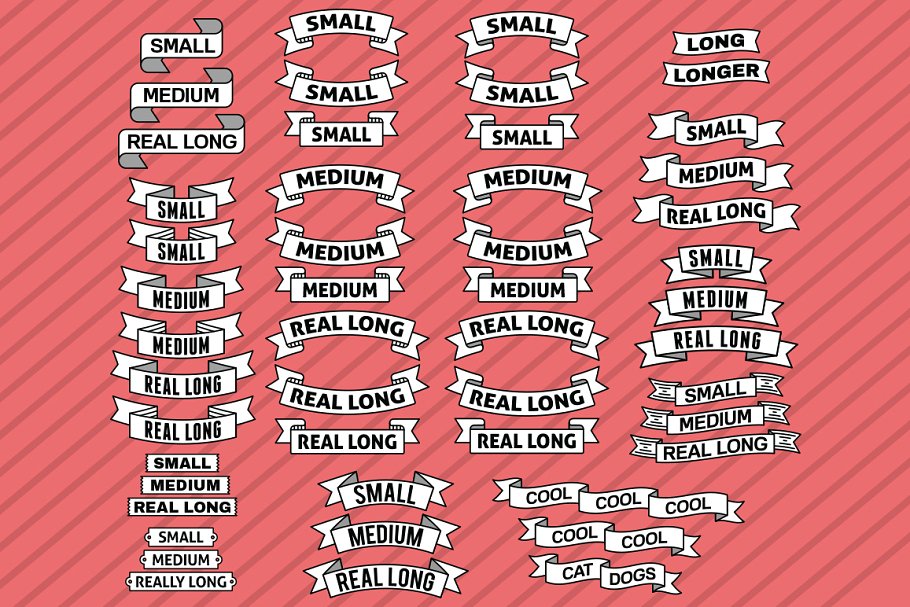 终极Banner丝带图形集 Ultra Banner Pack插图(1)