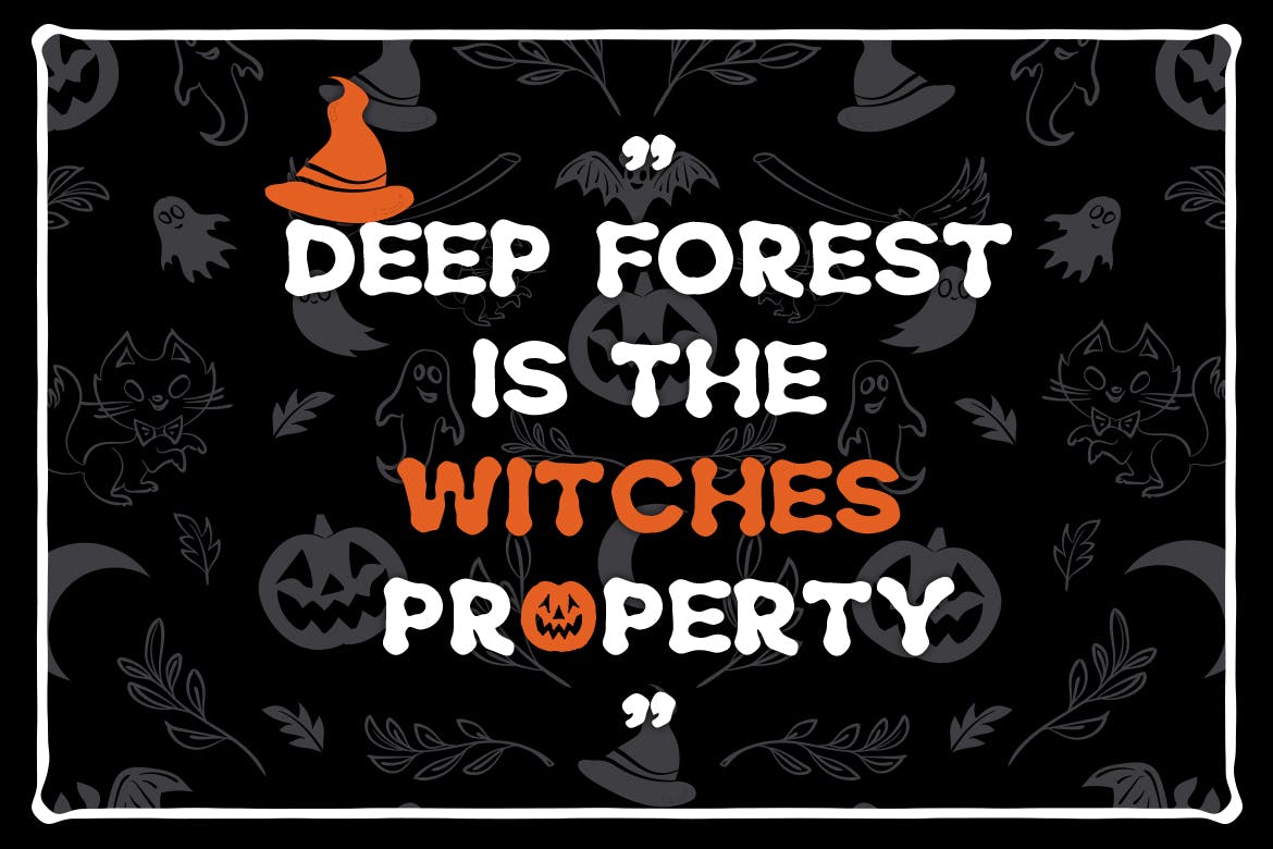 万圣节节日氛围惊悚创意设计无衬线英文字体 Piglet Ghost – Halloween Display Typeface插图(2)