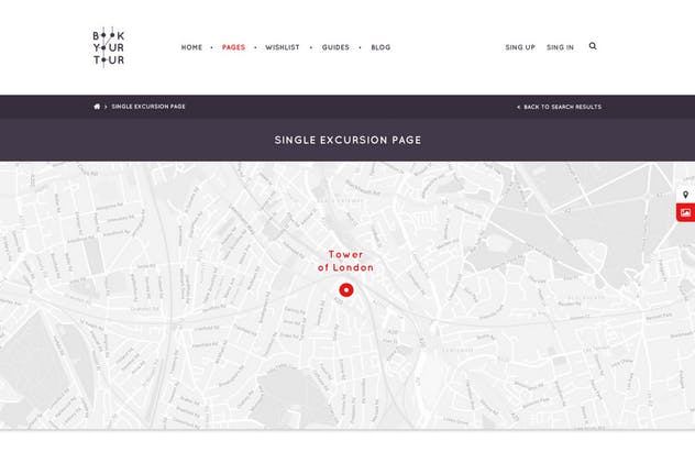 旅游代理公司旅游服务网站PSD模板素材库精选 Book Your Tour – Excursion Community PSD Template插图(9)