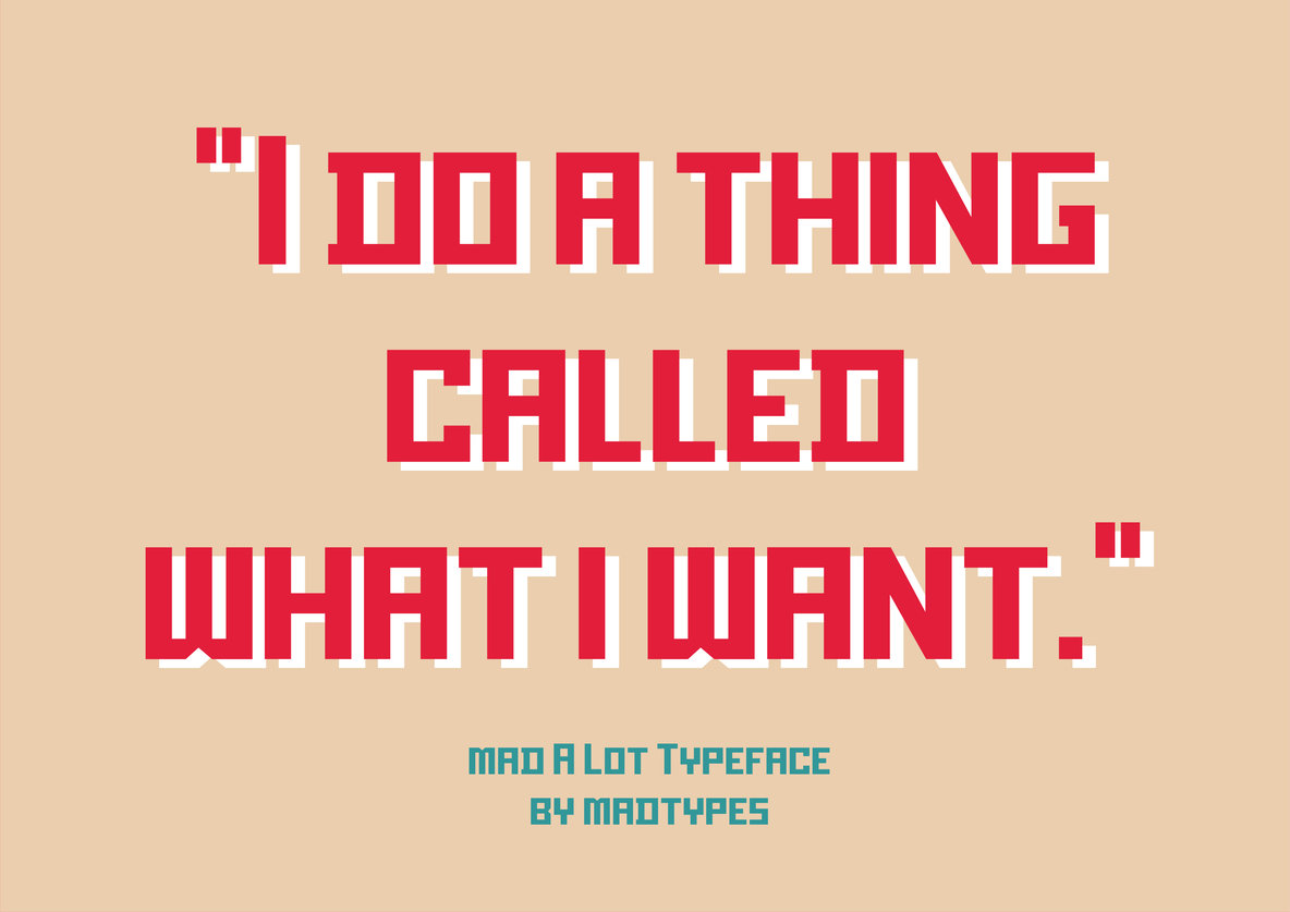 Mad A Lot Font插图3