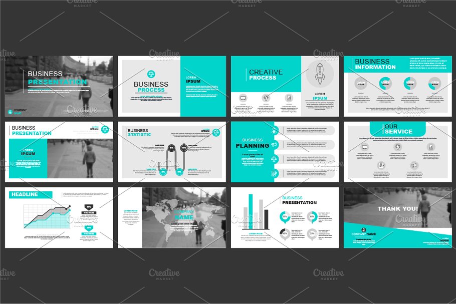 信息图表 PPT&Keynote 幻灯片模板 Powerpoint Presentation Templates插图(5)