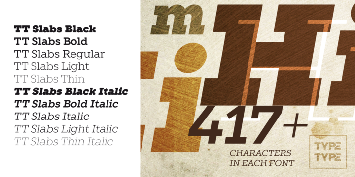 TT Slabs Font Family插图5