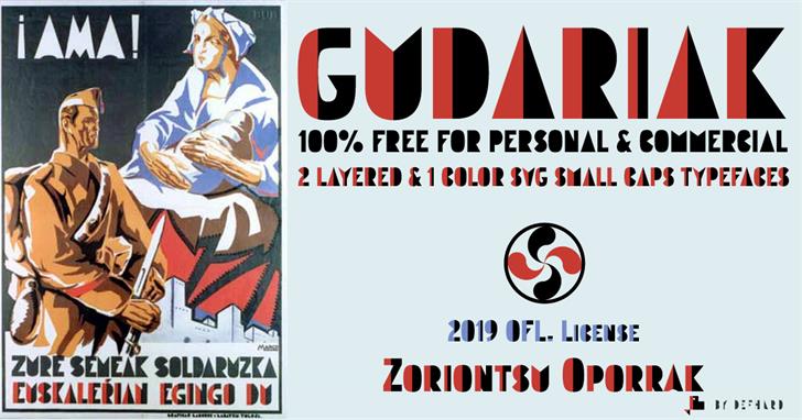 Gudariak font插图 Gudariak font插图