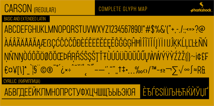 Carson font插图1 Carson font插图1