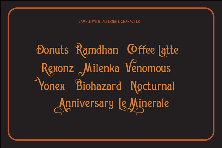 REXMONERegular Font插图2