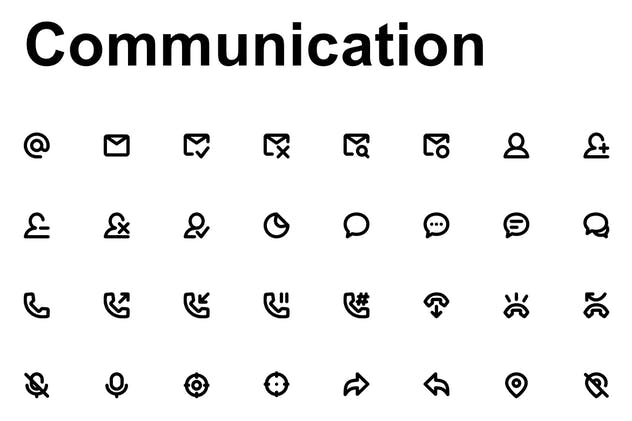 超级简约线条图标合集 Super Basic Icons插图(3)