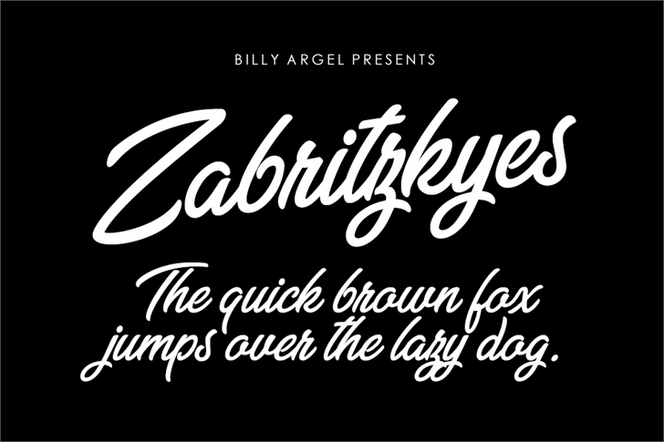 Zabritzkyes Personal Use font插图