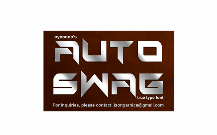 Auto Swag font插图1