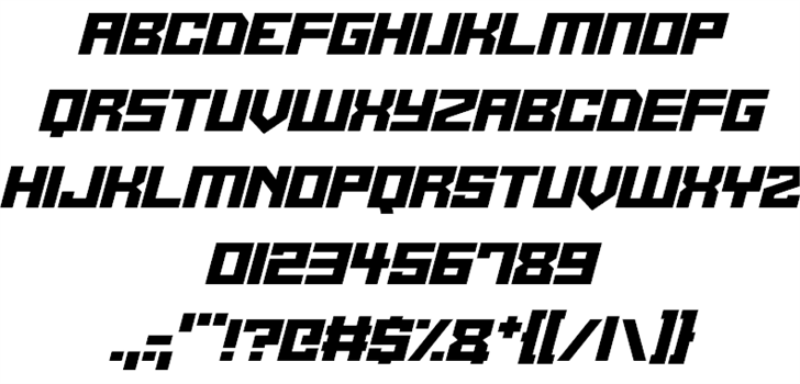 Alien Cyborg font插图2