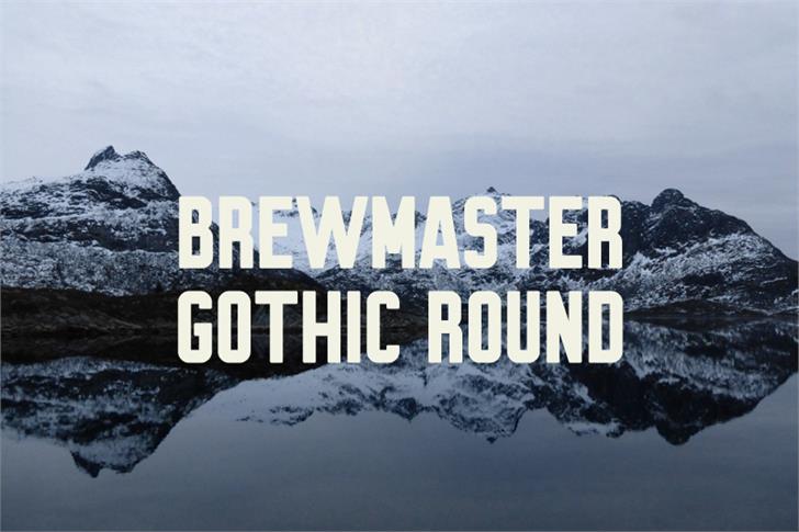 Brewmaster Gothic Round Demo font插图2
