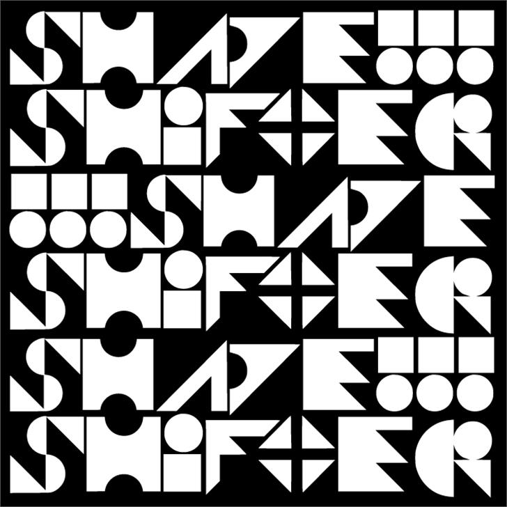 Shapeshifter font插图