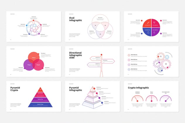 区块链加密货币投资主题PPT模板 BLOCKCHAIN Powerpoint Template插图(11)