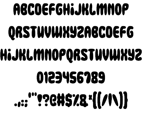 Squidgy Slimes font插图1 Squidgy Slimes font插图1