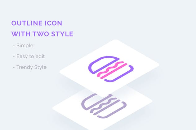 餐馆餐厅主题UI图标素材 UICON Restaurant Icons插图(6)