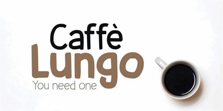 Caffe Lungo DEMO font插图 Caffe Lungo DEMO font插图