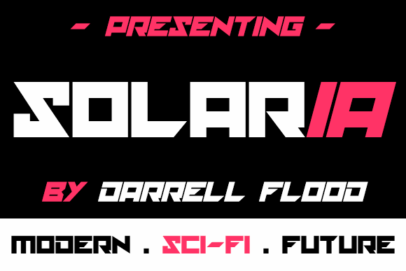 solaria font插图