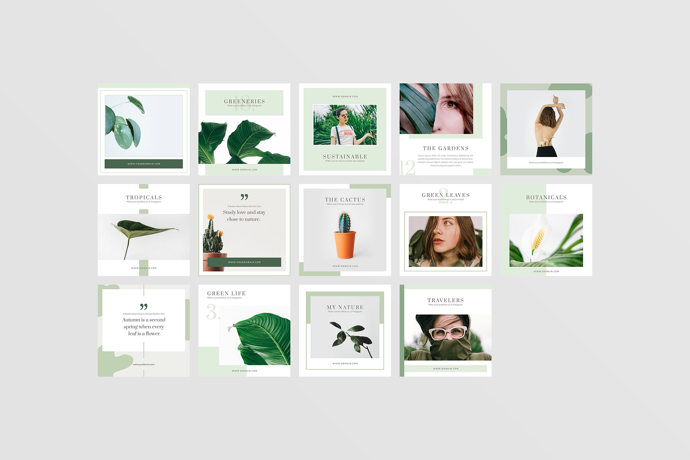 INS风社交媒体文章设计素材包 Stockholm Social Media Pack插图(8)