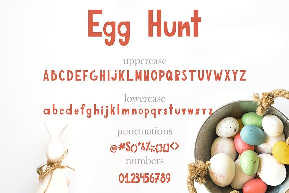 Egg Hunt-decorated font插图2