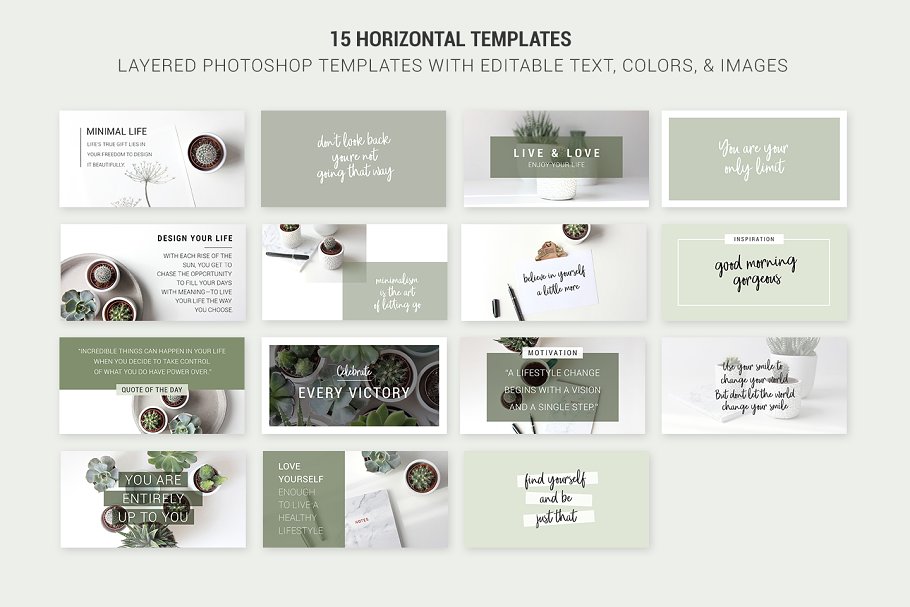 生活类社交媒体贴图模板素材库精选 Social Media templates + Images插图(7)