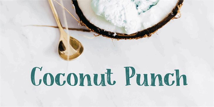 Coconut Punch DEMO font插图 Coconut Punch DEMO font插图